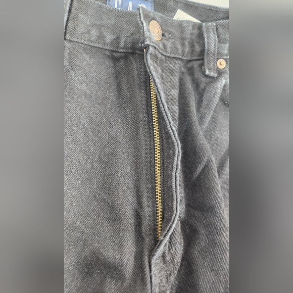 VINTAGE GAP DENIM CLASSIC FIT WOMEN'S JEANS, SIZE 12 ANKLE, BLACK - Picture 3 of 14